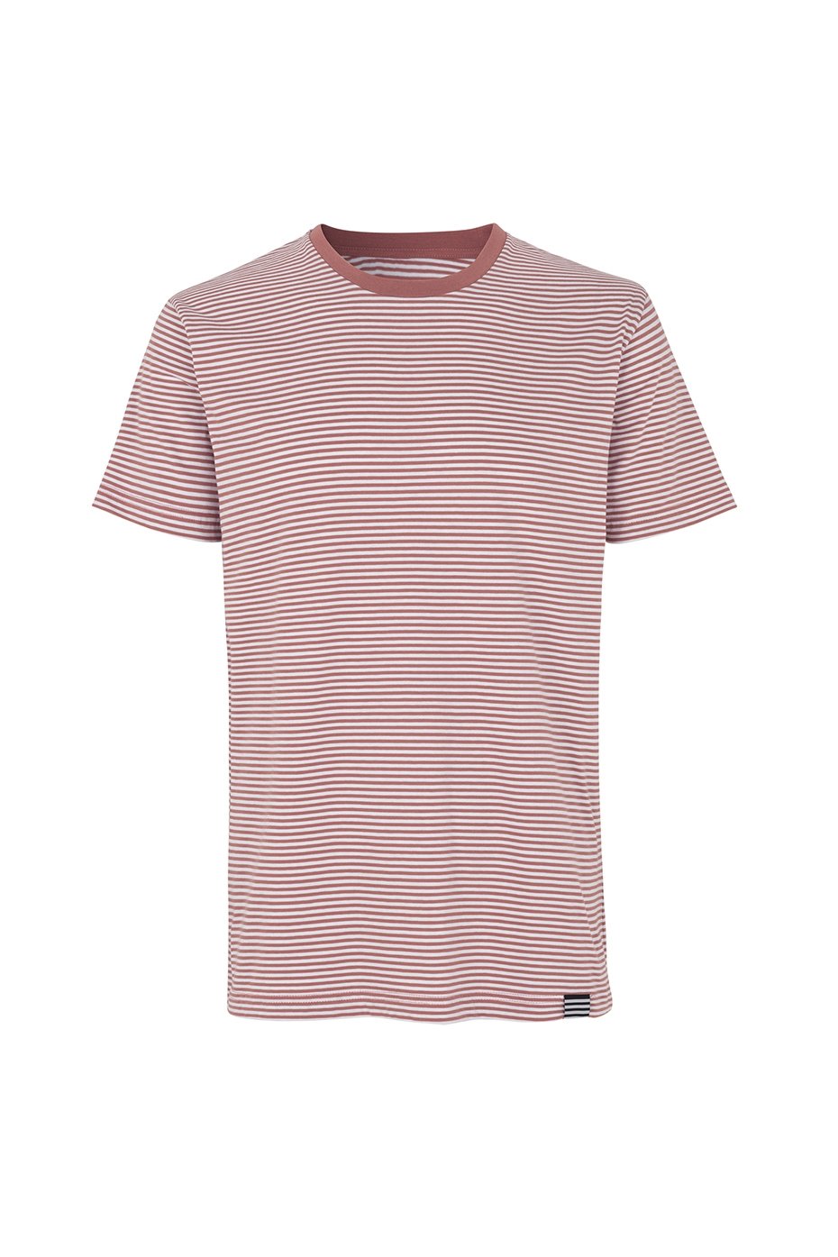 Mads Norgaard MADS NORGAARD FAVORITE MINI THOR WITHERED ROSE WHITE STRIPE TEE