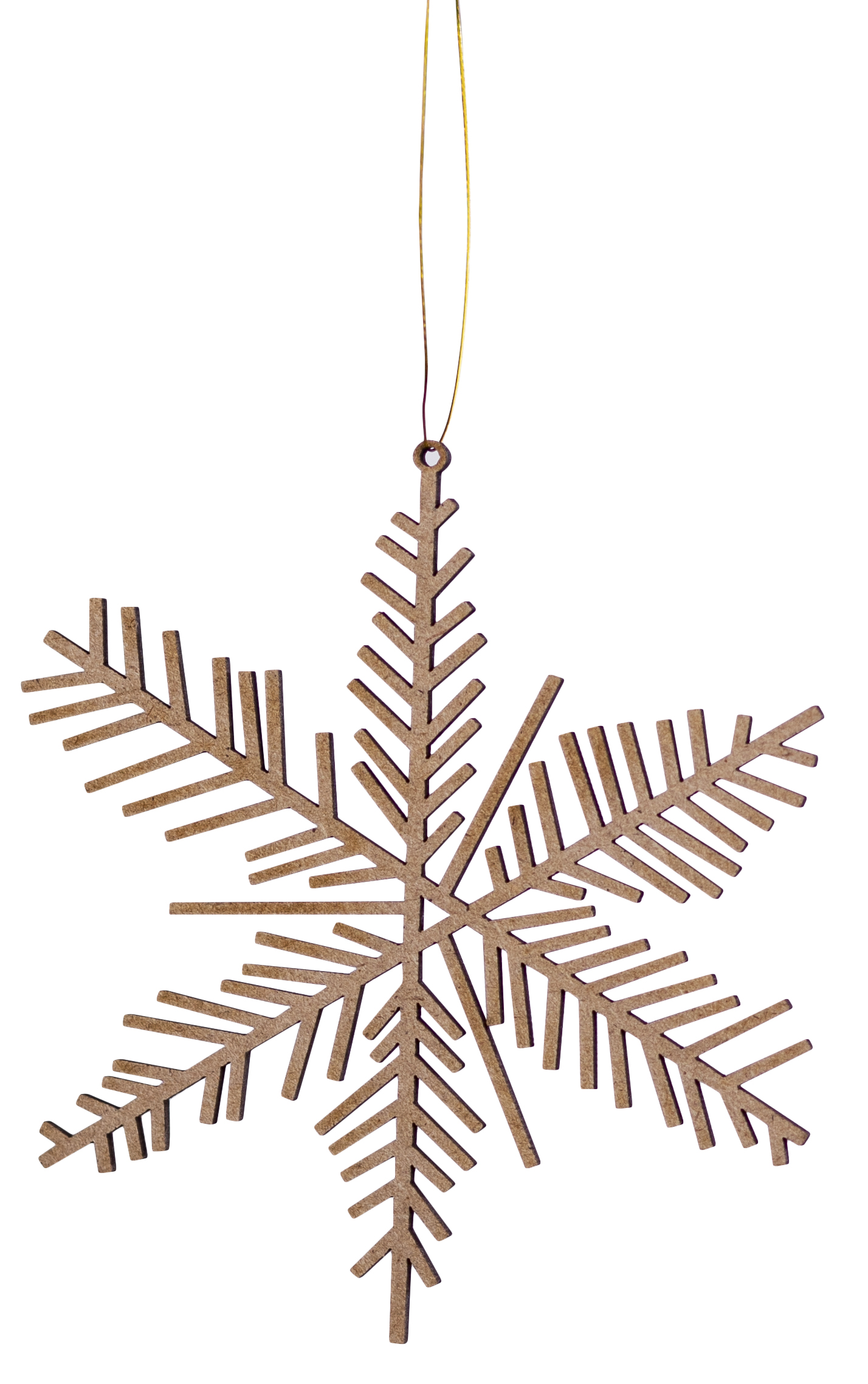 Räder Ice and Snow Wooden Snowflake Ornaments - Set of Thee 