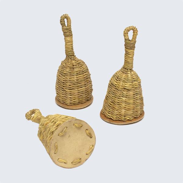 Ghanaian Hand Woven Musical Rattle Natural