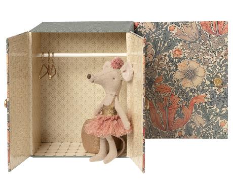 Maileg Dance Room W. Big Sister Mouse Toy