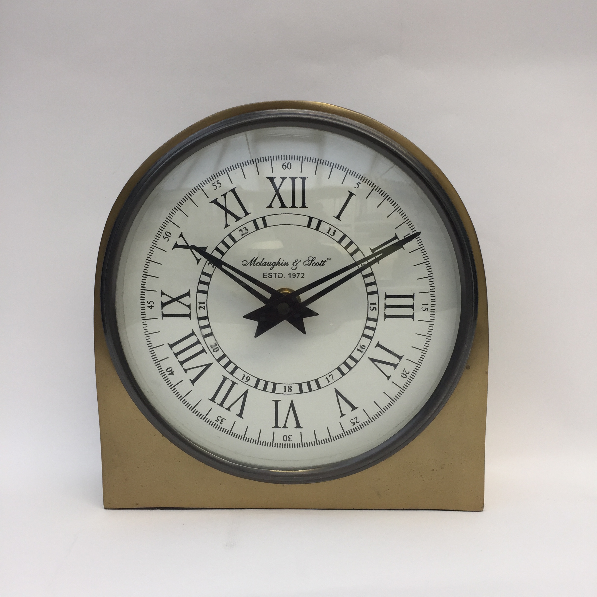 Table Clock - Arched Brass 