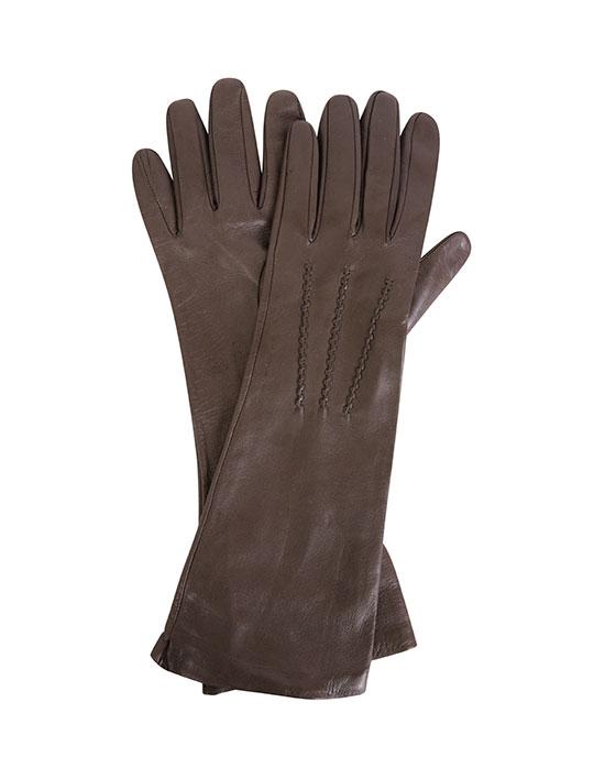 Mud Ladies Leather Mid Length Glove W Silk Lining
