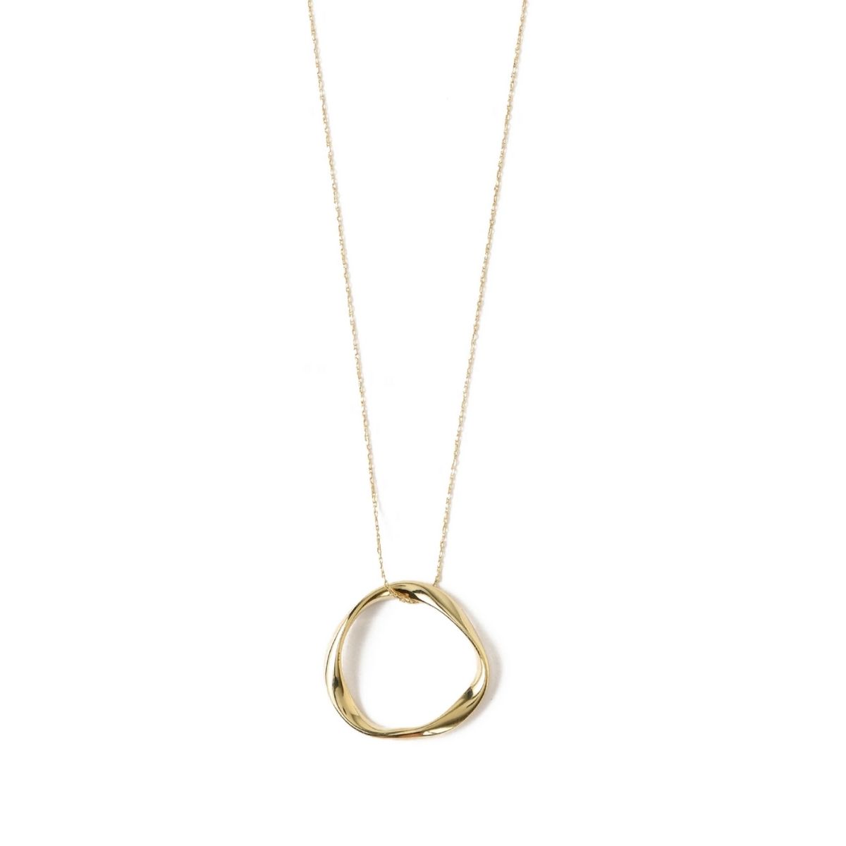 Orelia Open Circle Long Necklace