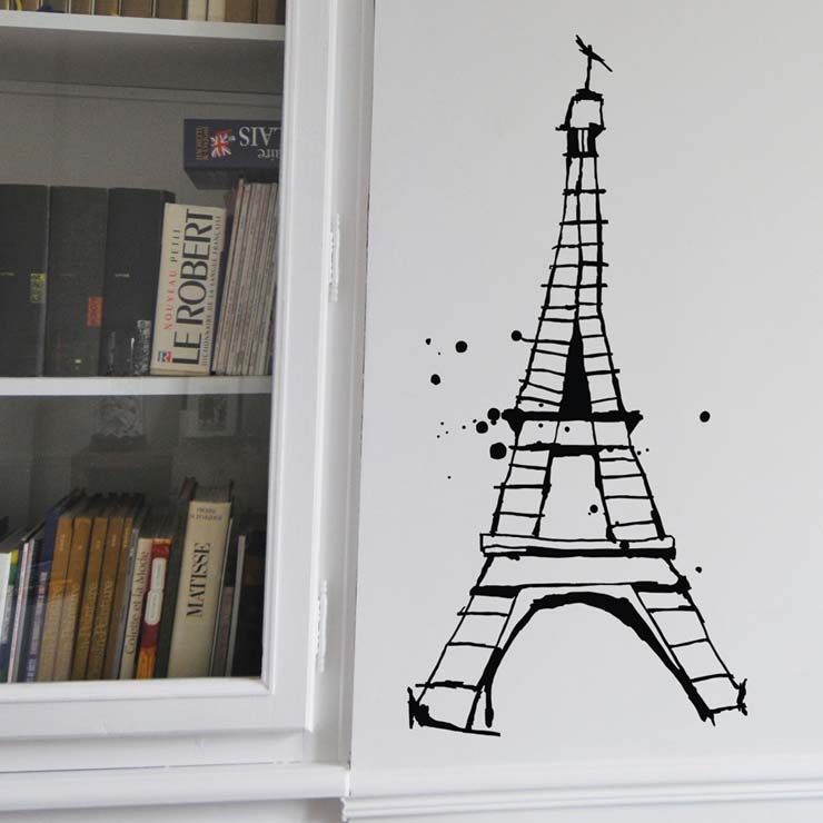 Madame Eiffel Sticker Cut Out