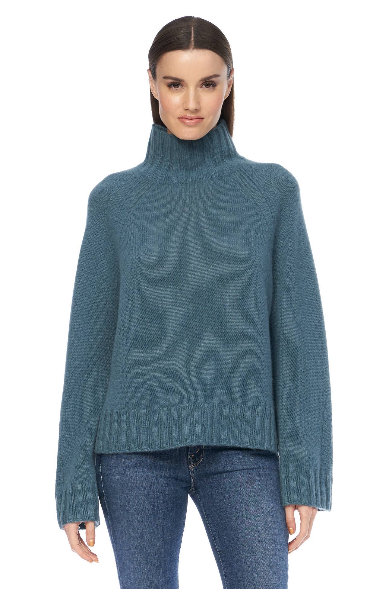 360 Cashmere Leighton Jumper in Teal