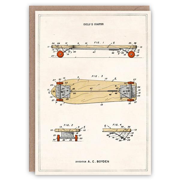 Patent Application Card Skateboard