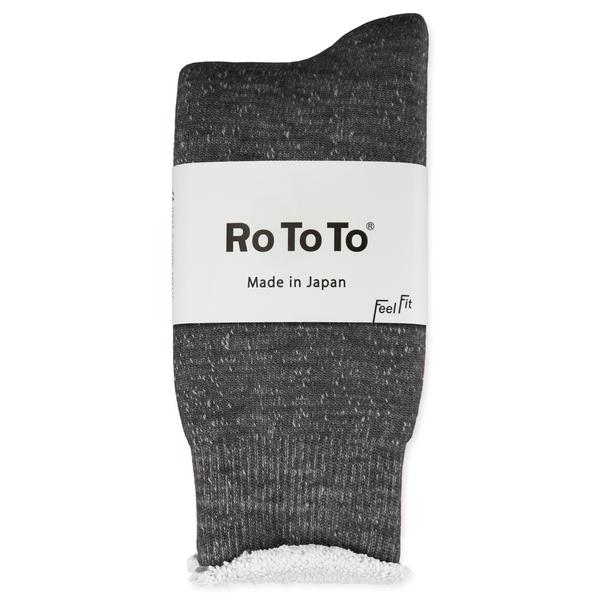 RoToTo Charcoal Double Face Merino Wool Socks
