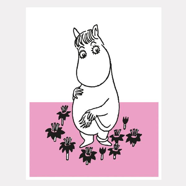 Snorkmaiden Flower Moomin Letterpress Greetings Card