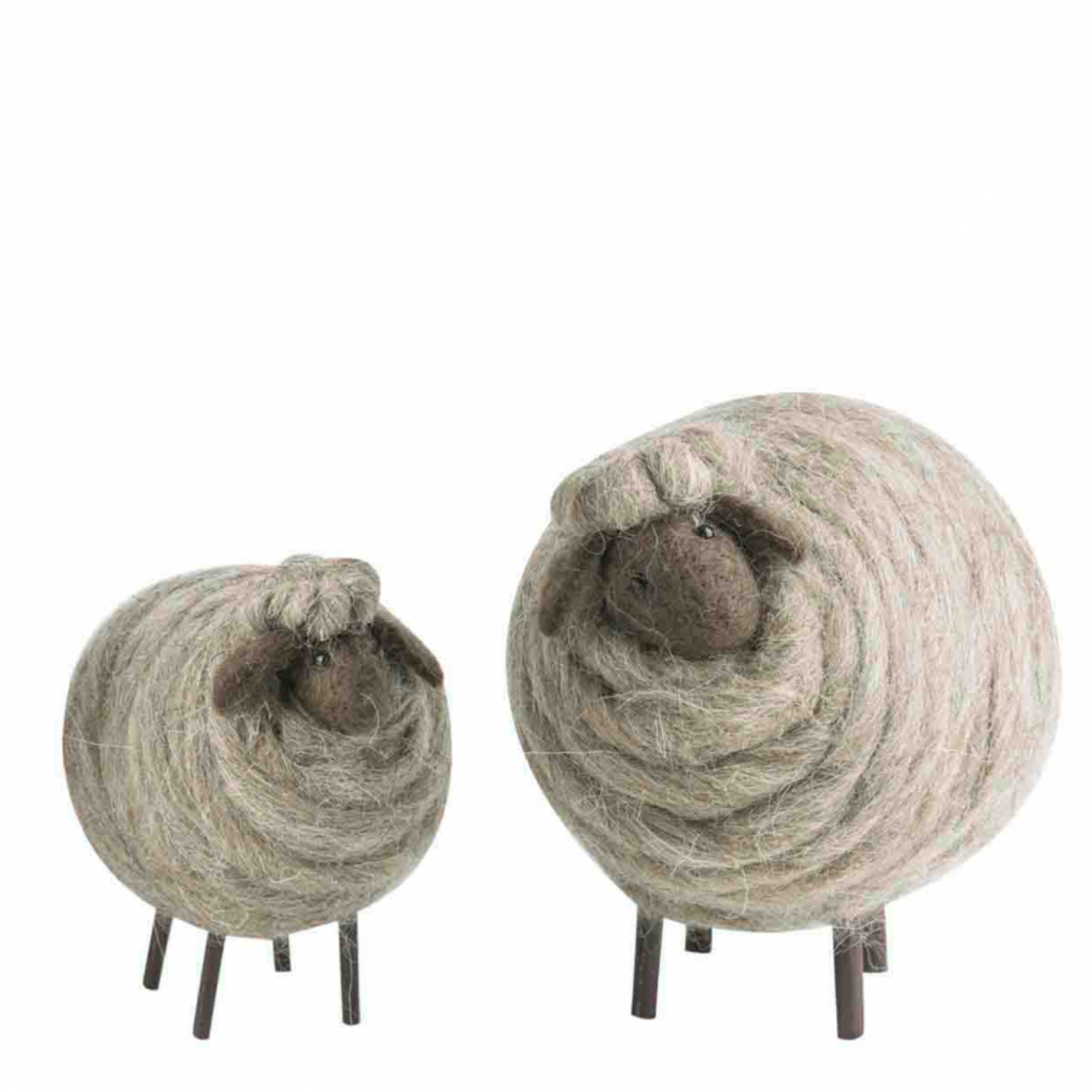 Small Wool and Wood Sheep