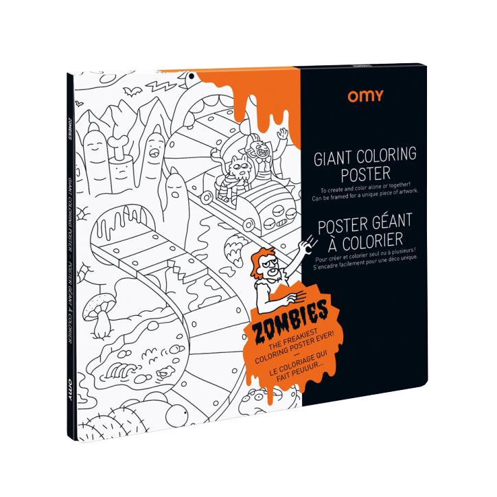 Zombie Giant Colouring Poster