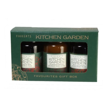 Fikkerts Kitchen Garden Favourites Gift Set Foam Bath, Hand Wash, Hand Lotion