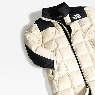 the north face lhotse duster jacket in cream