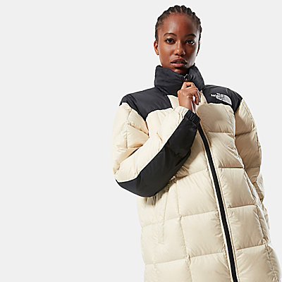 the north face lhotse duster jacket in cream