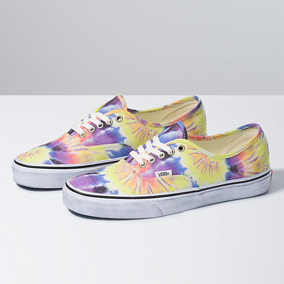 tie dye authentic vans