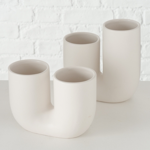 &Quirky U Bend White Vase : Level or Tall