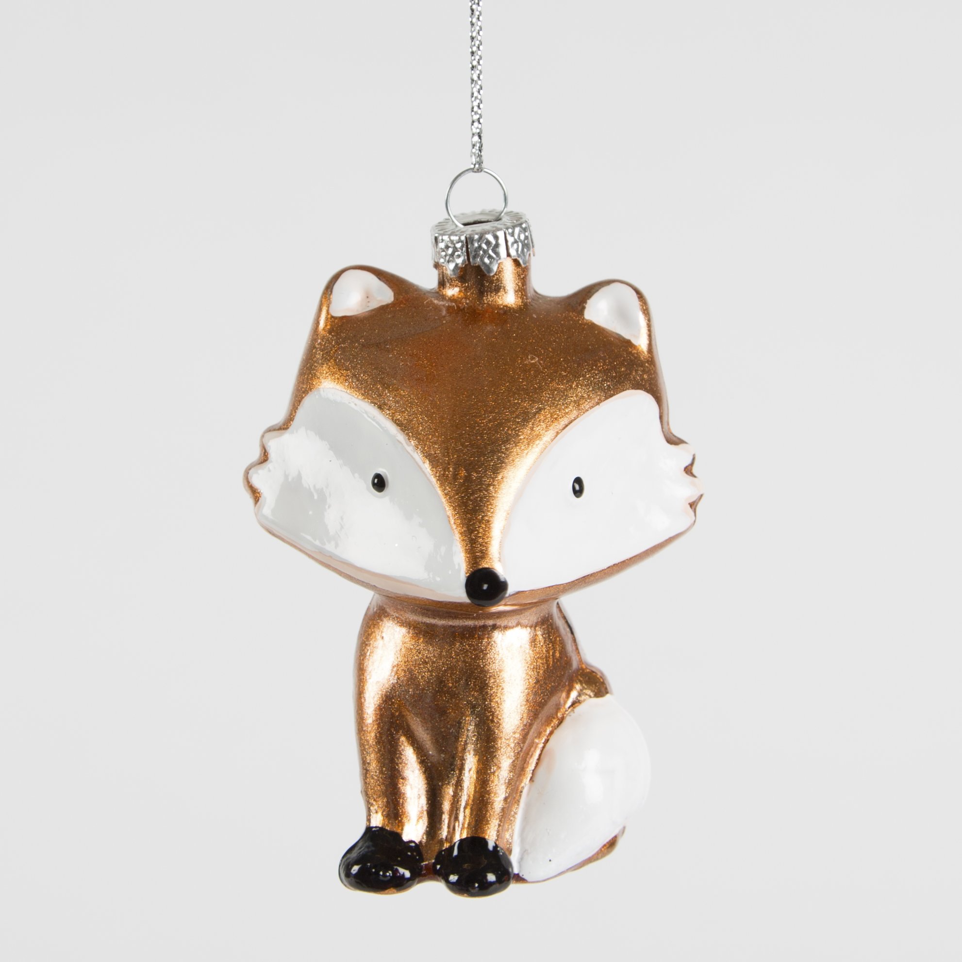 &Quirky Festive Fox Christmas Bauble