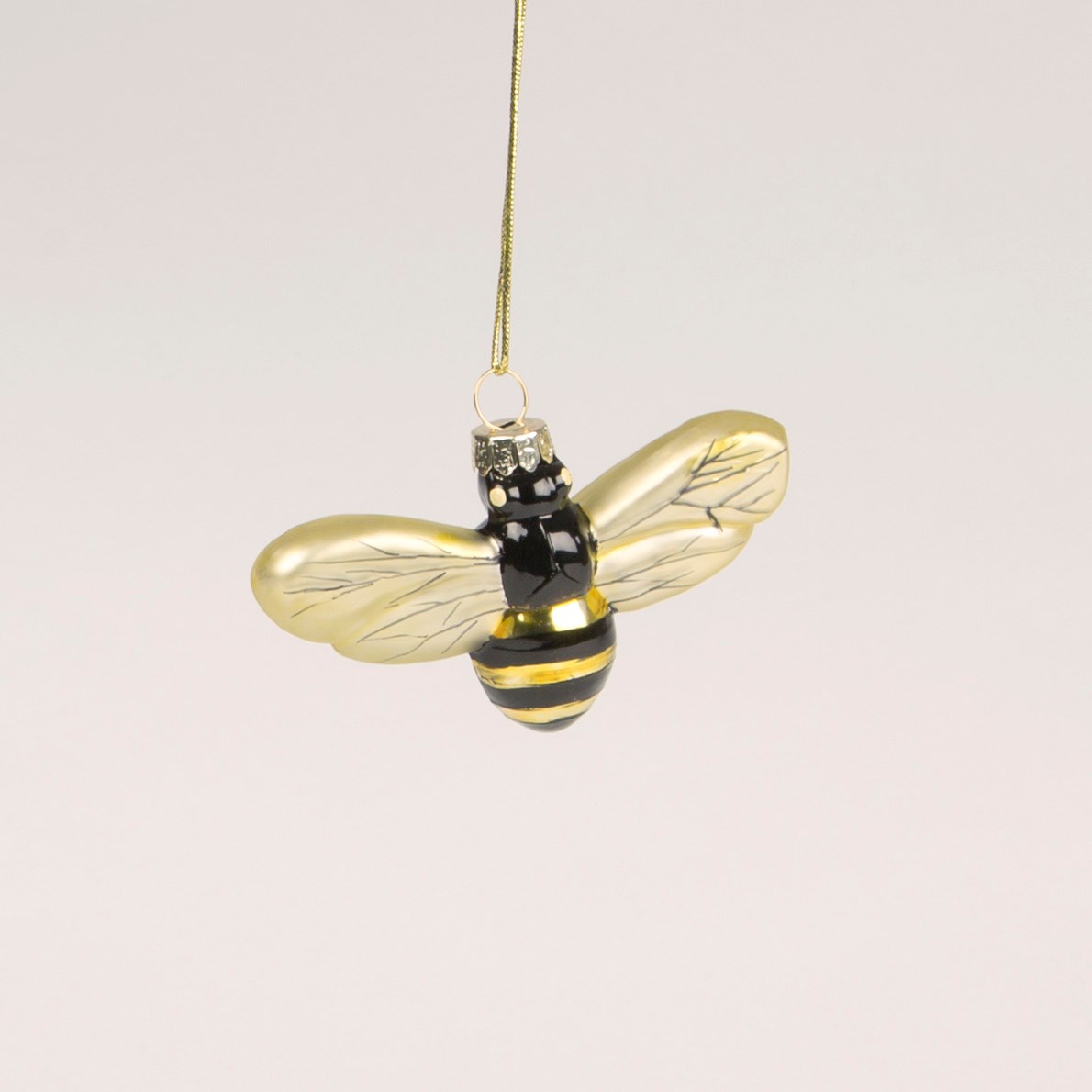 &Quirky Golden Bee Christmas Bauble