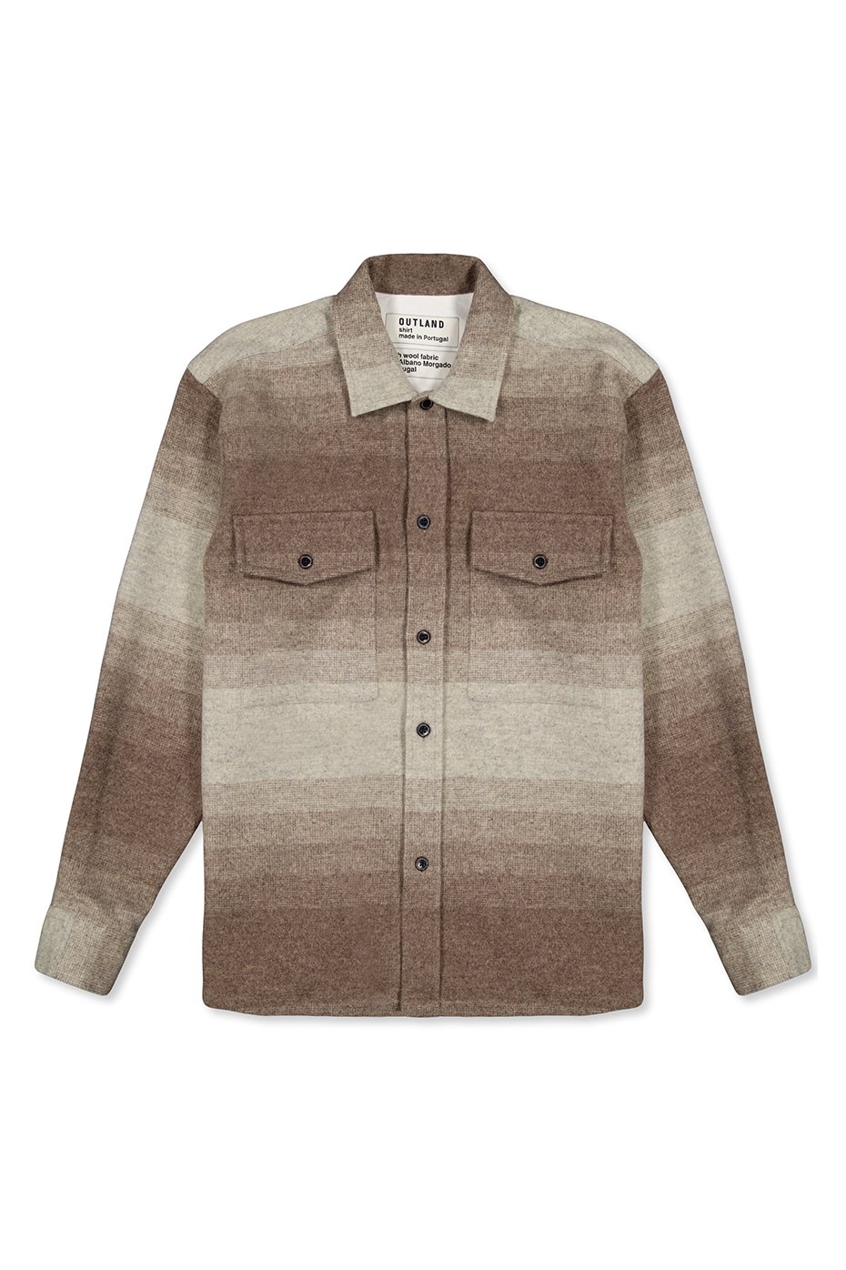 Outland Brown Stripe Army Overshirt