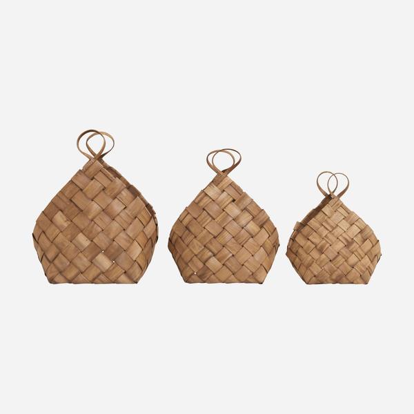 House Doctor Baskets Conical Brown