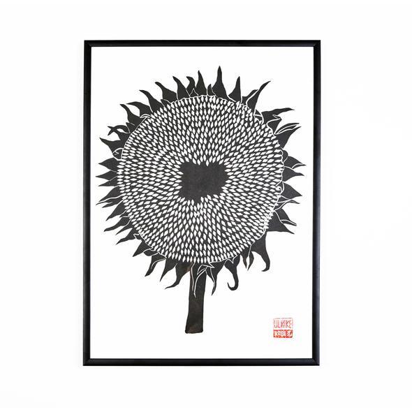 Studio Wald Black Sunflower Print