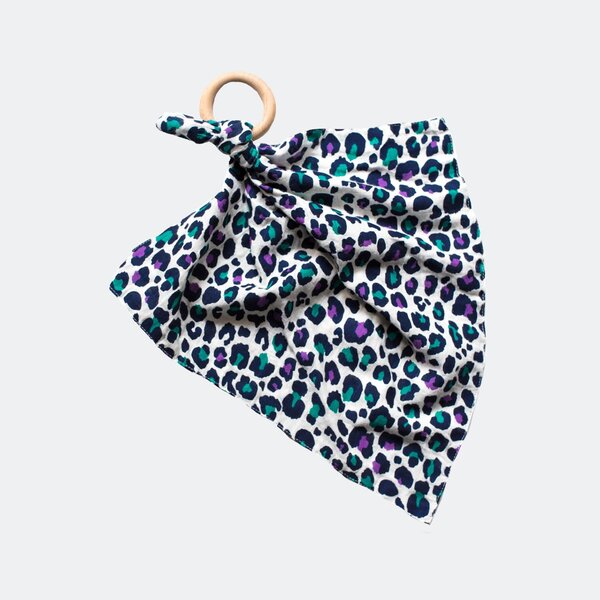 Etta Loves Leopard Print Teething Comforter