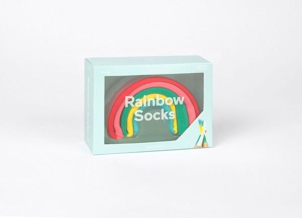 DOIY Design Pastel Unisex Rainbow Socks 