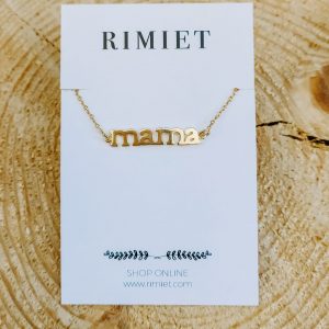 RIMIET Gold Plated Sterling Silver Mama Bracelet