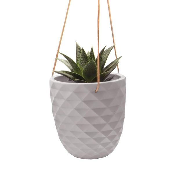 Thimble Hanging Planter Light Grey