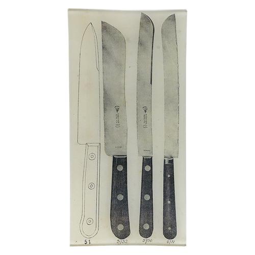 JOHN DERIAN Large Printed Knife Tray Decorative Plate