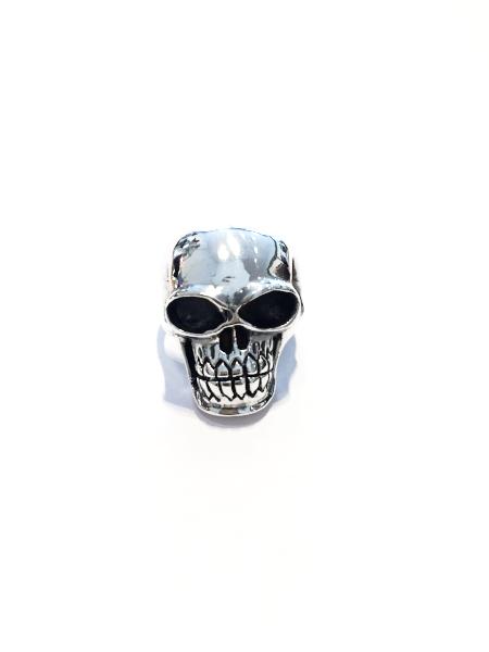 Urbiana Premium Silver Smiley Skull Ring