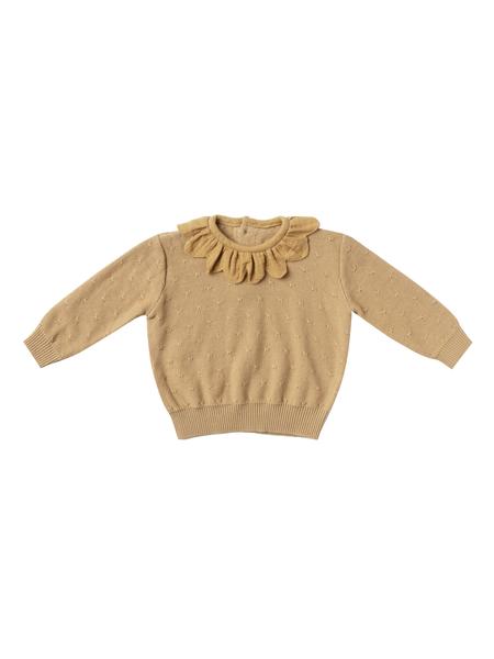 Quincy Mae Petal Knit Sweater Honey