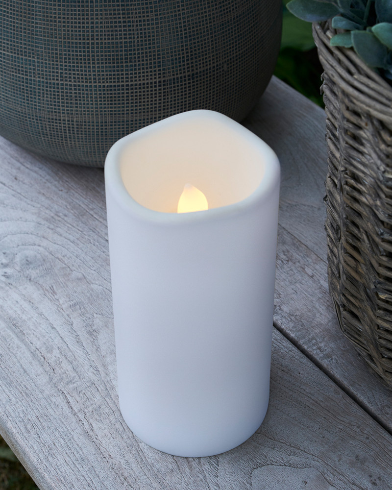 Sirius White Outdoor Storm Candle (Indoor/Outdoor)