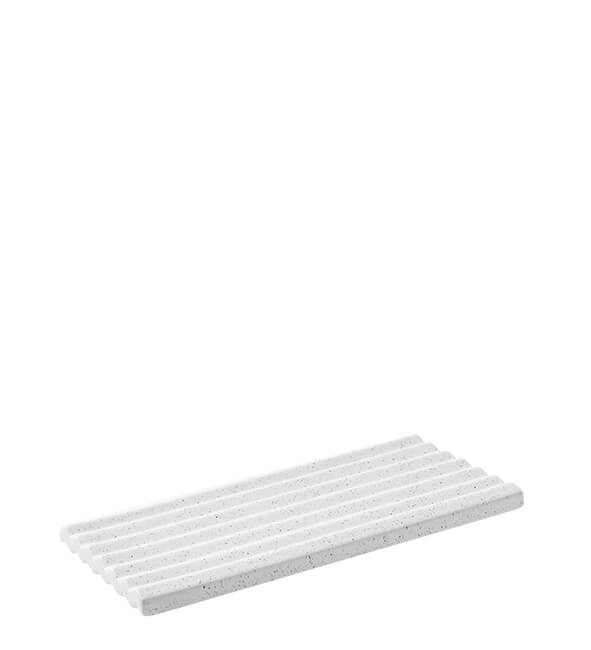 Lubech Living Medium White Mix Wave Tile Tray