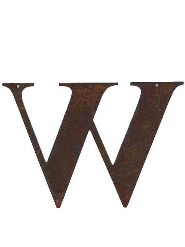 Refound Objects Rusty Letters W