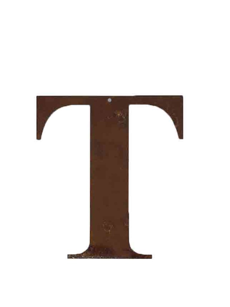 Re Found Objects Rusty Letters T