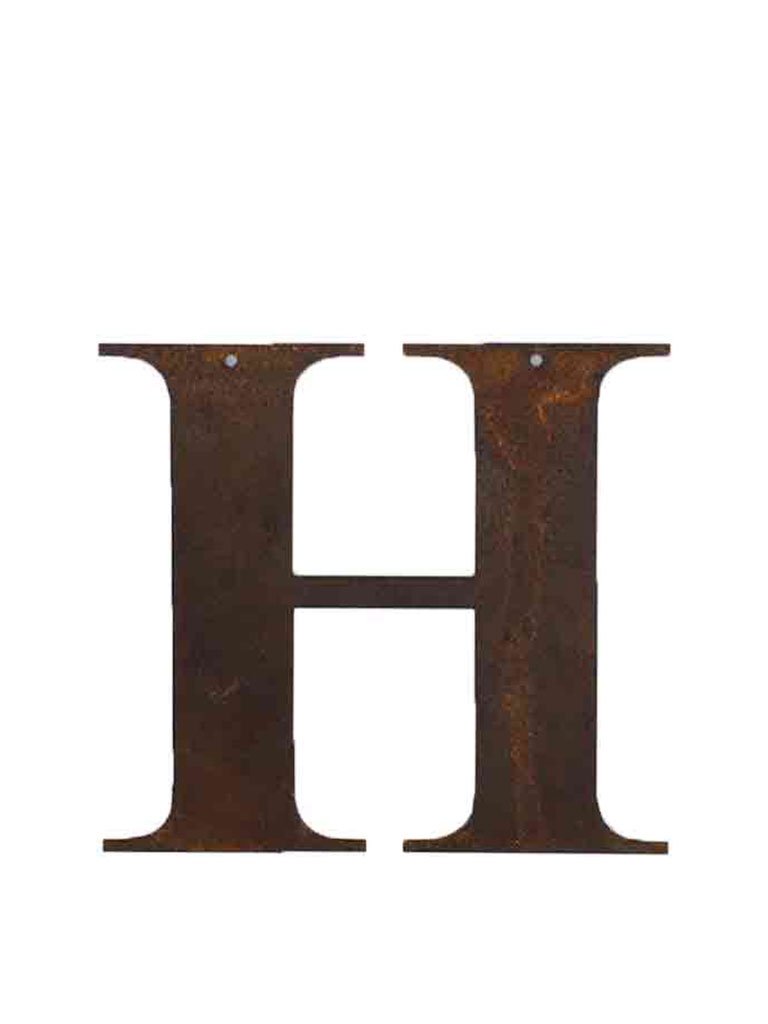 Refound Objects Rusty Letters H