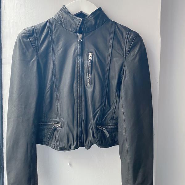 Leather Rucy Jacket Black