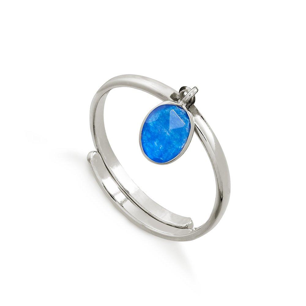 Blue Quartz Rio Adjustable Ring