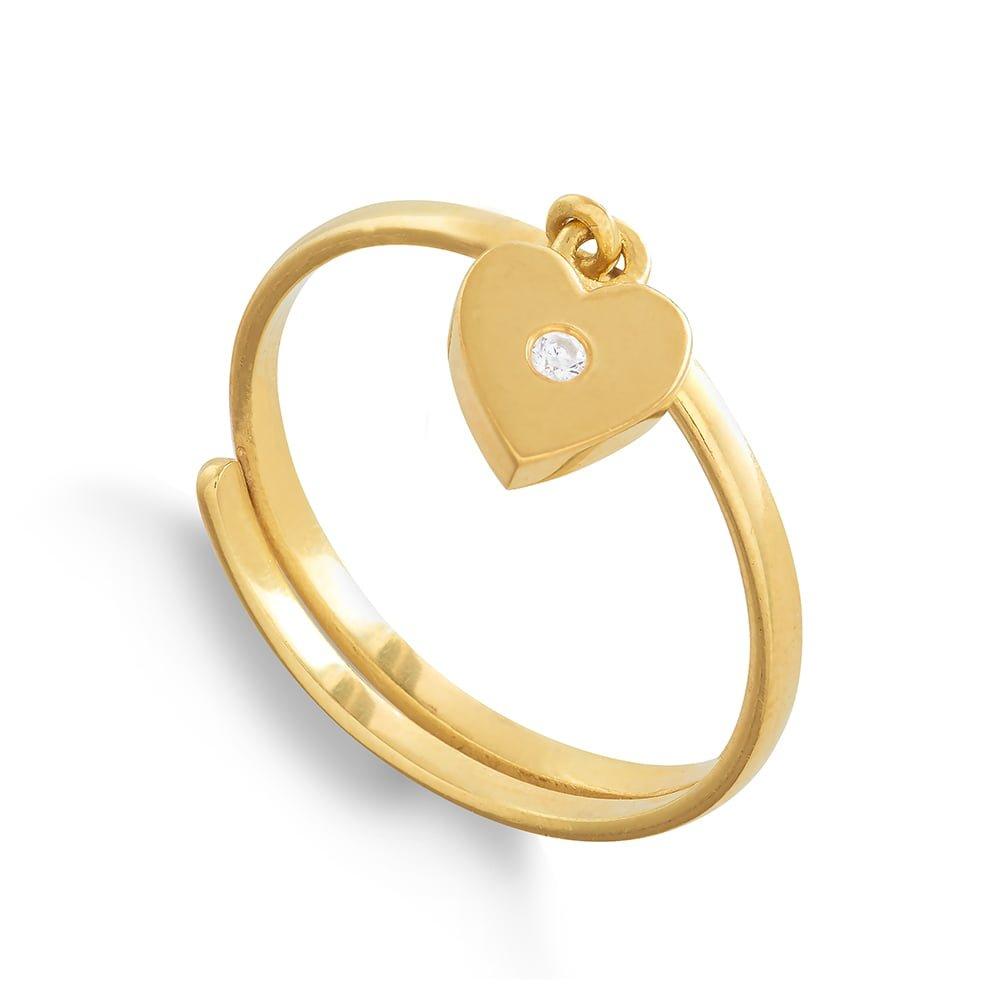 Supersonic Heart Adjustable Ring