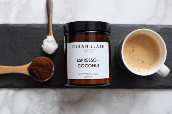 CLEAN SLATE Espresso & Coconut Soy Candle 