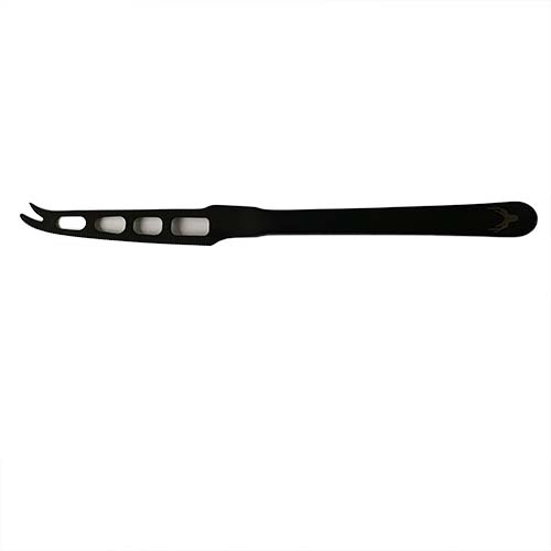Angel des Montagnes Black Cheese Knife With Stags Head Motif 