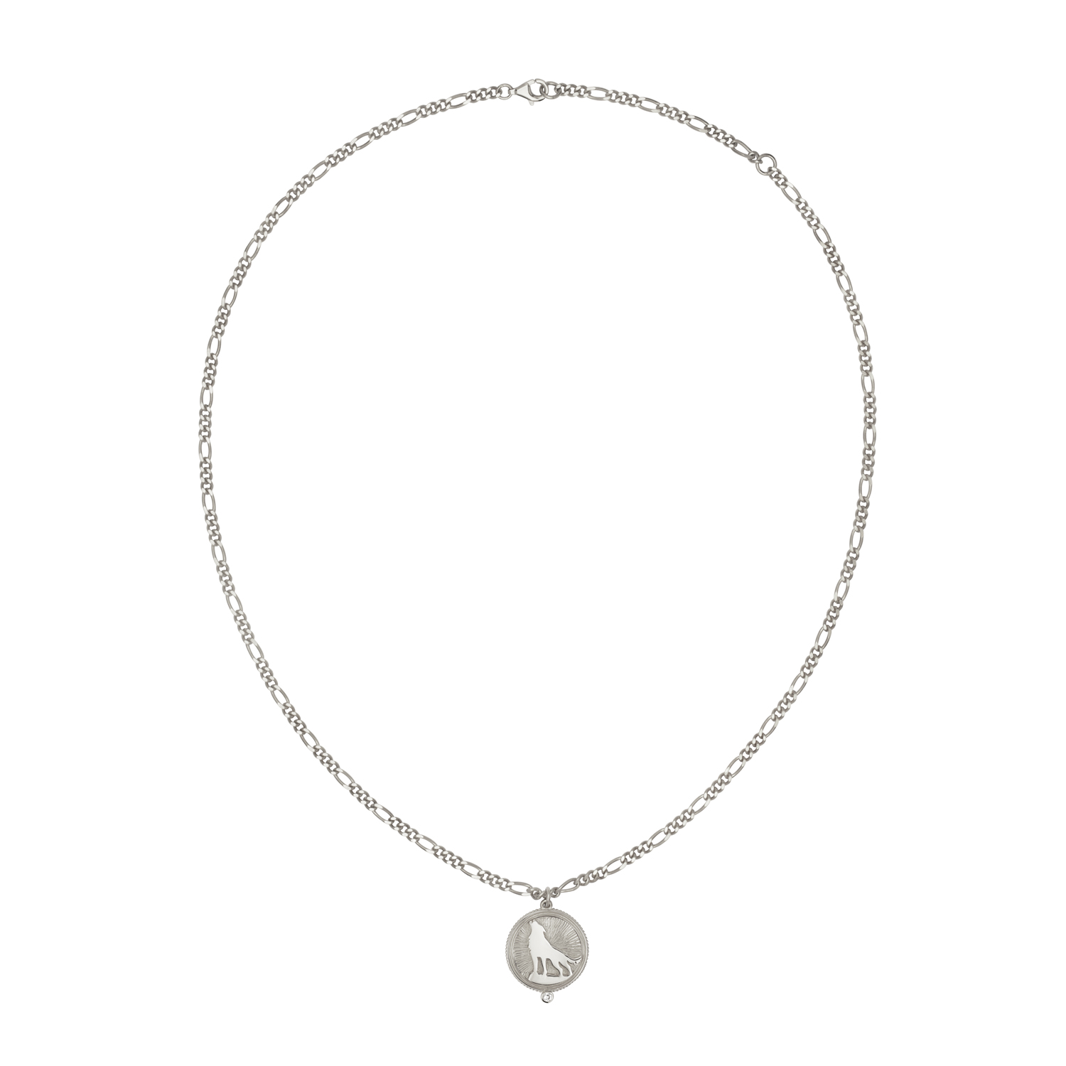 Wild Necklace Silver with White Zircon IV7332
