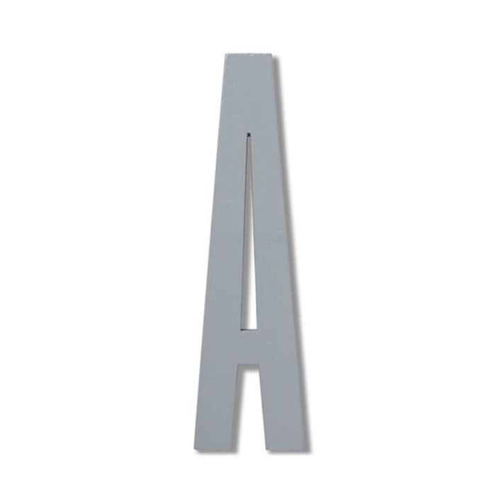 Design Letters Wooden Letters A to Z Grey