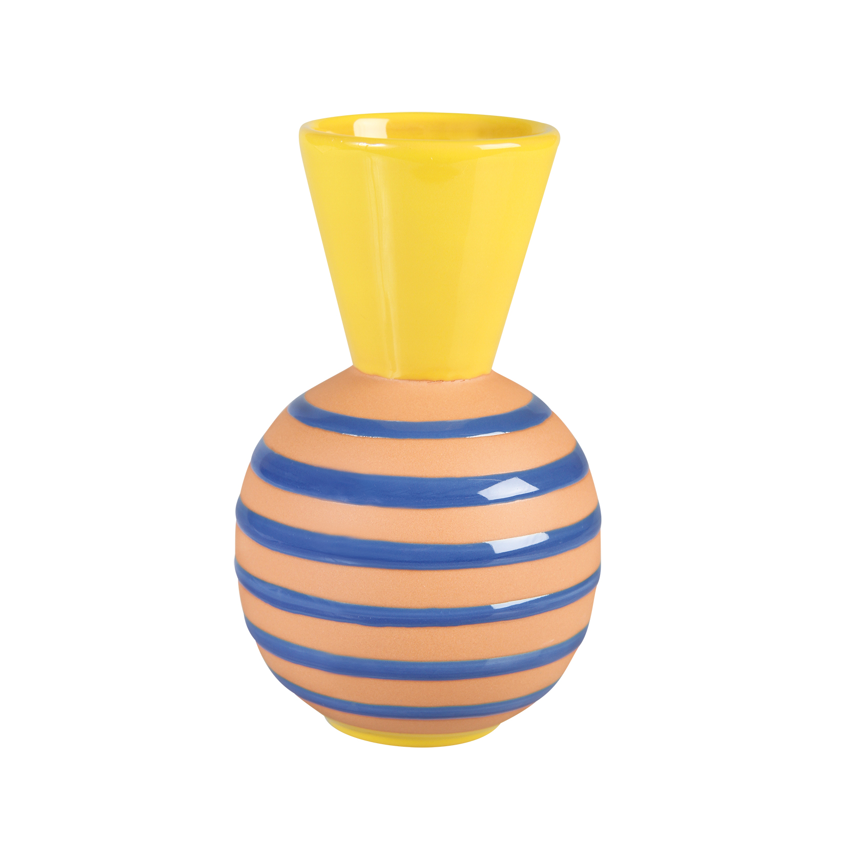 &klevering Terracotta Stripes Vase