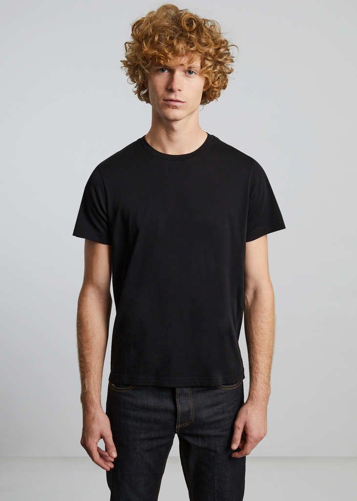 L’Exception Paris Black Organic Cotton T Shirt