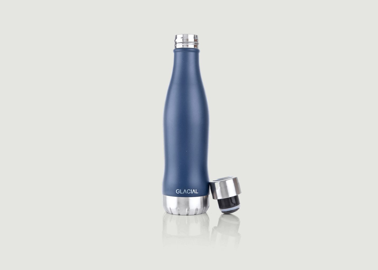 Glacial Matte Navy Stainless Steel Bottle