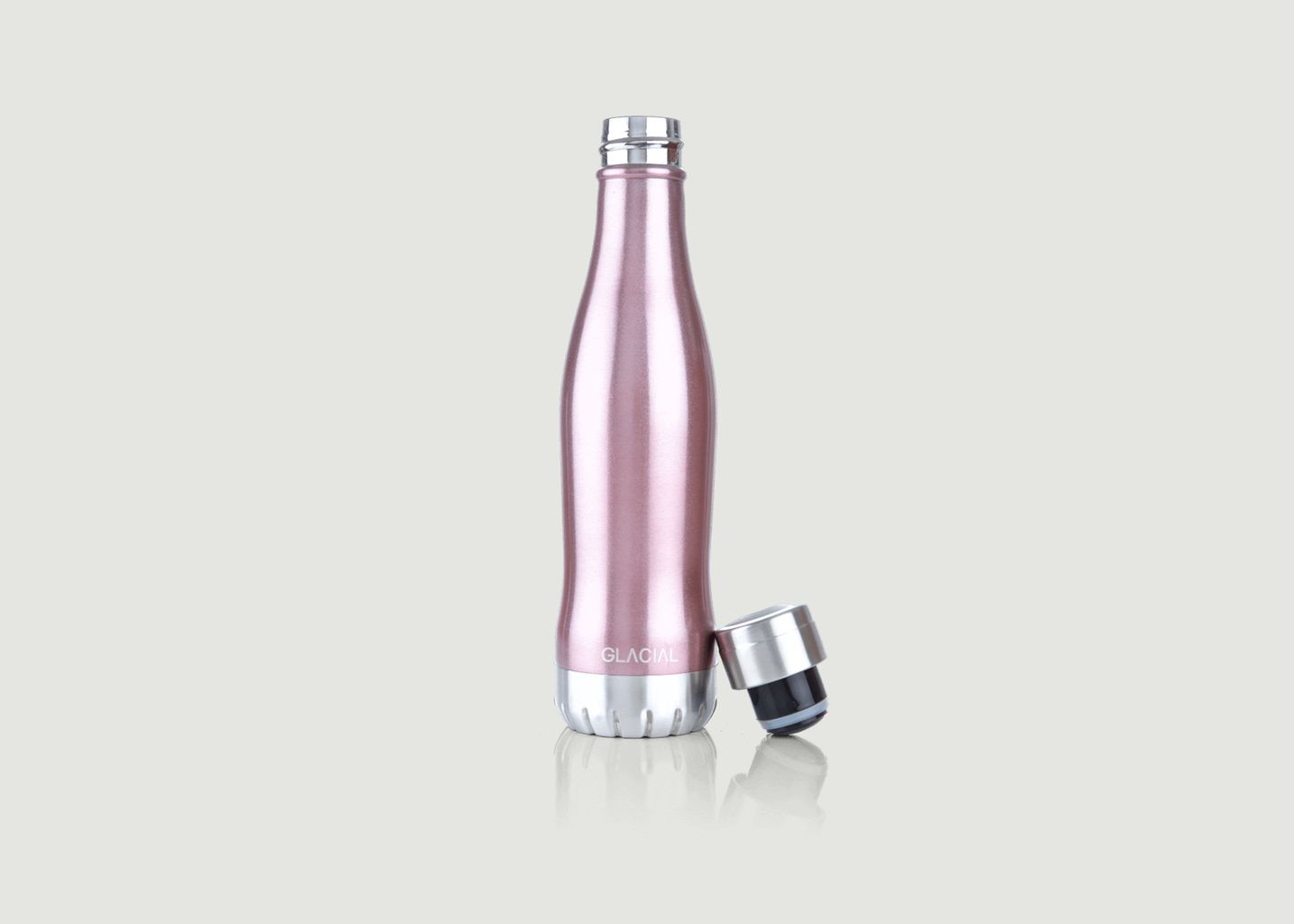 Glacial Pink Diamond Stainless Steel Bottle