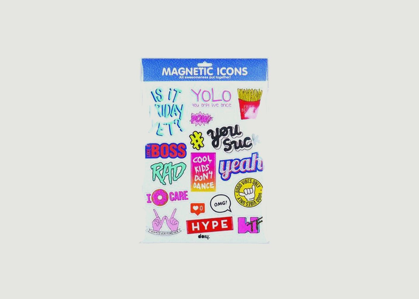 DOIY Design Multicolored Magnetic Icons With Letterings