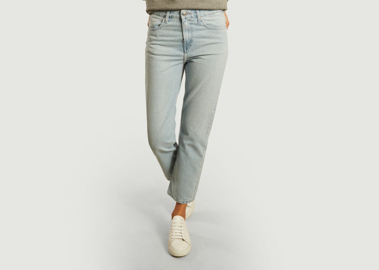 Mud Jeans Sun Stone Cropped Mimi Washed Jeans