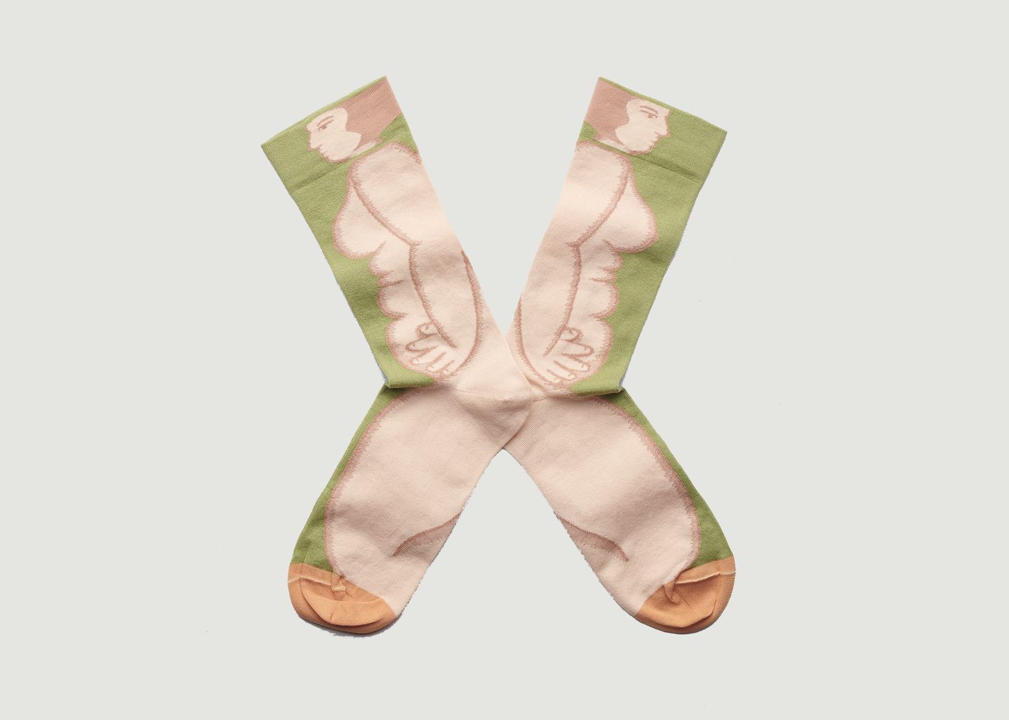 Vert Nue Mousse Women Pattern Socks